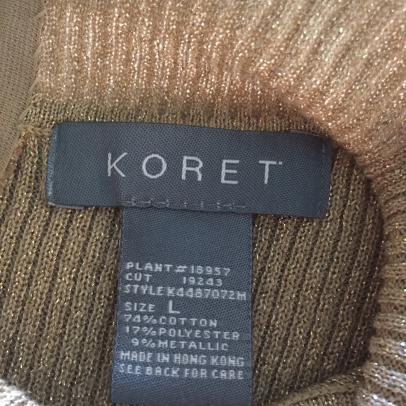 VINTAGE Y2K Gold Short Sleeve Mock Turtleneck with Retro Styling Size Large - Picture 4 of 8